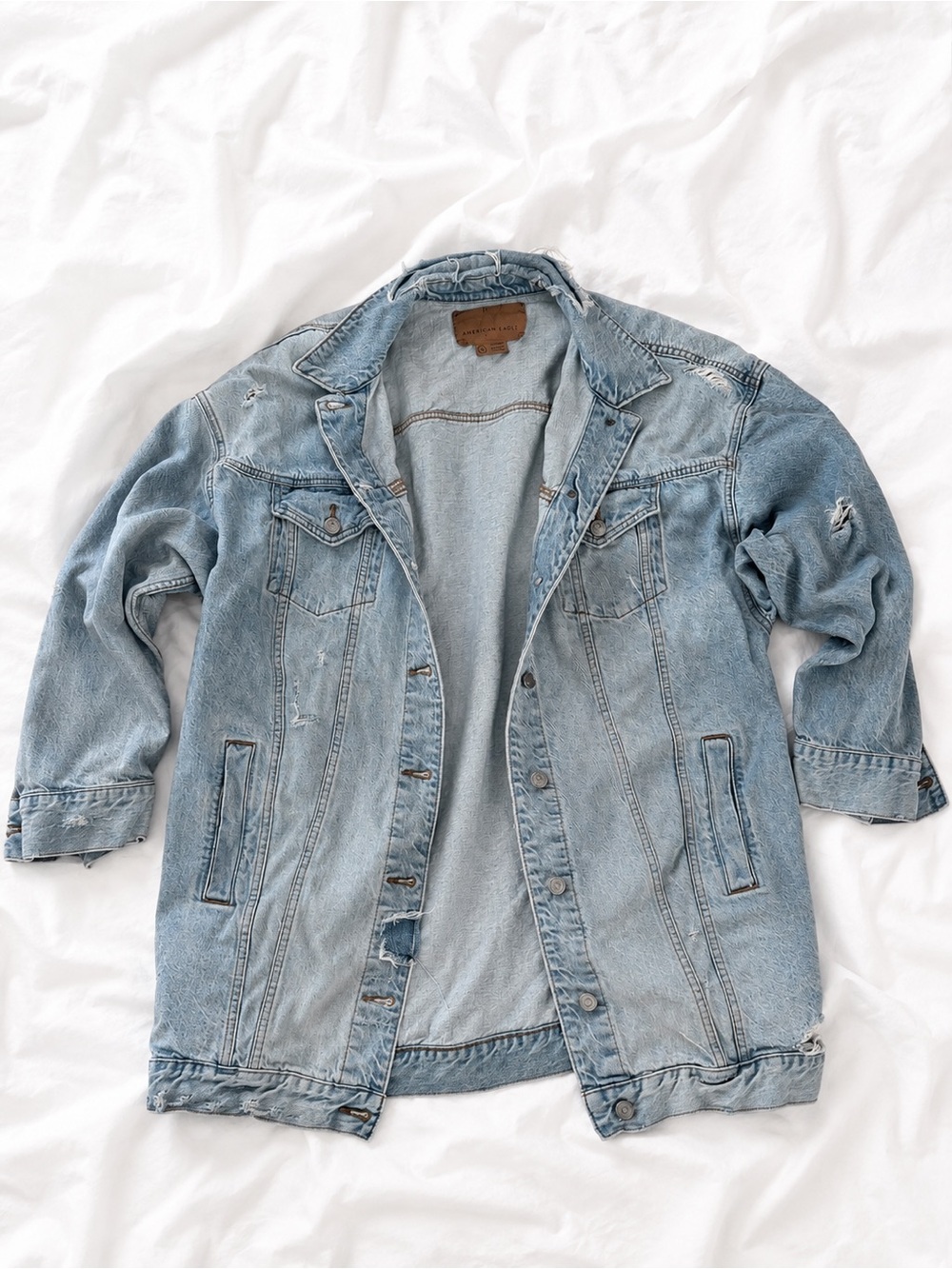 American Eagle Outfitters Light Blue Denim Jacket